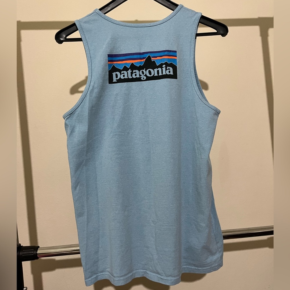 Patagonia light blue tank - size M